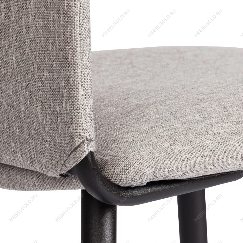 Стул обеденный La Rousse, NEW, ткань рогожка, серый/черный, 3M 16/2, 45x55x93 см | изображение 8