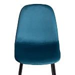 Стул BREEZE (mod. 4724), Велюр/металл, 44 х 53 х 87 см, Dark turquoise (темно-бирюзовый) HLR62 / черный | изображение 6