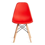 Стул CINDY (EAMES) (mod. 1801), дерево бук/металл/сиденье пластик, 45x51x82 см, Red (красный) | изображение 4