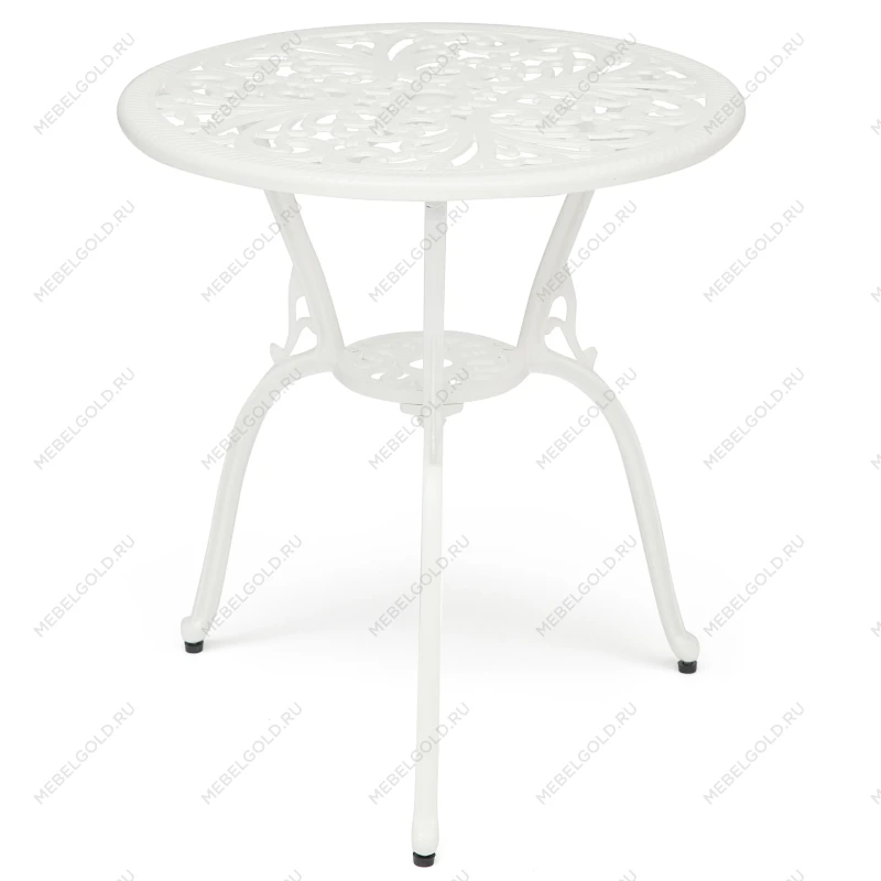 Комплект Secret De Maison Romance (стол +2 стула), алюминиевый сплав, D60/H67, 53х41х89см, butter white | изображение 2