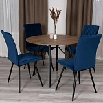 Стул обеденный Monte Carlo, TREND, велюр, Blue (синий), 49х51х93 см | изображение 15