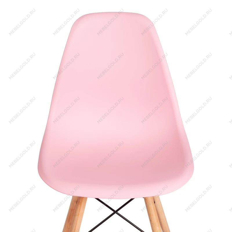 Стул CINDY (EAMES) (mod. 1801), дерево бук/металл/сиденье пластик, 45x51x82 см, Light pink (светло-розовый) | изображение 6