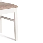 Стул - Гермес/Hermes, дерево гевея, 43х49х94см, Ivory white, ткань серая (TM-164) | изображение 7