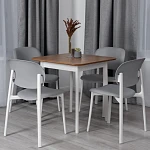 Стул ADORE (mod. XRB-1025), пластик, серый / белый (grey / white), 41 х 53 х 81,5 см | изображение 12