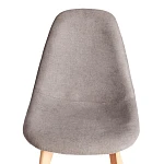 Стул CINDY SOFT (mod. C1021F1-1), фактурный велюр/дерево бук, 55 х 48 х 83 см, Серый LY1701-26 / натуральный | изображение 5