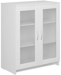 БРИМНЭС / СИРИУС тумба ИКЕА / IKEA 2 двери со стеклом 78х95 белая