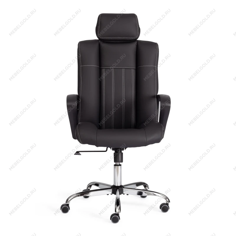 Кресло OXFORD хром, кож/зам, черный, 36-6 | изображение 4