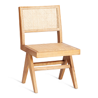 Стул LOKI, дерево вяз/ротанг, 51х44х86 см, Груша (№3)