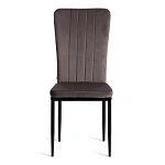 Стул VERTER (mod. BC577-DC), металл, флок, 41 х 52 х 95 см, Dark grey (темно-серый) HLR24 / черный | изображение 4