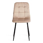 Стул CHILLY (mod. JSC-220), Велюр/металл, 44,5х52,5х88 см, Beige (бежевый) HLR8 / черный | изображение 3