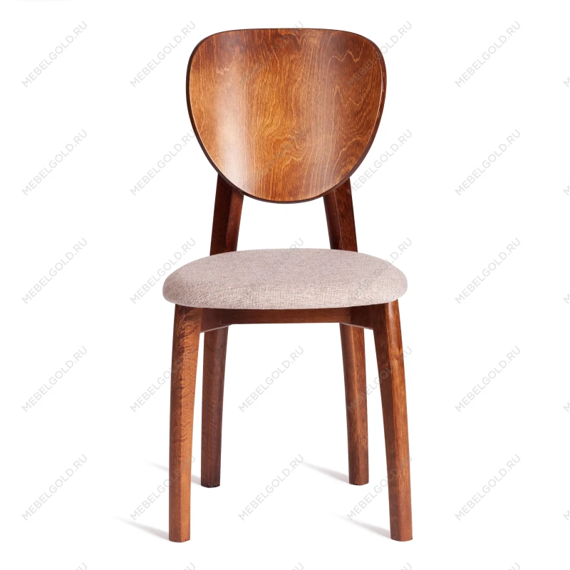 Стул DIAMANTE мягкое сидение, бук, 42x42x85см, коричневый, ткань wool caramel, бежевый | изображение 4