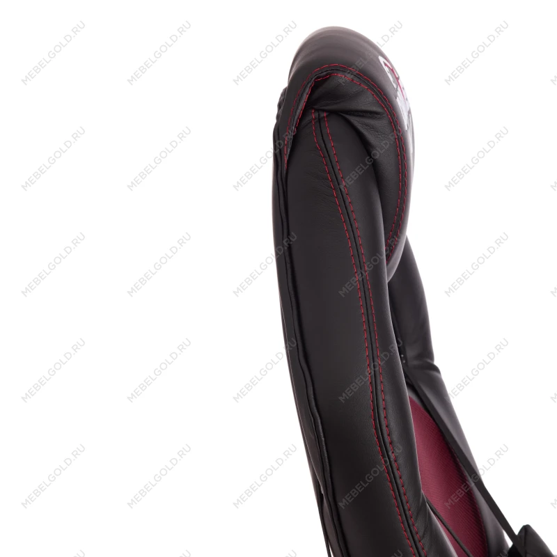 Кресло DRIVER (22), кож/зам/ткань, черный/бордо, 36-6/TW-13 | изображение 10