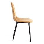 Стул BREEZE (mod. JSC-58), Велюр/металл, 44 х 53 х 86 см, brown (коричневый) HLR12 / черный | изображение 1