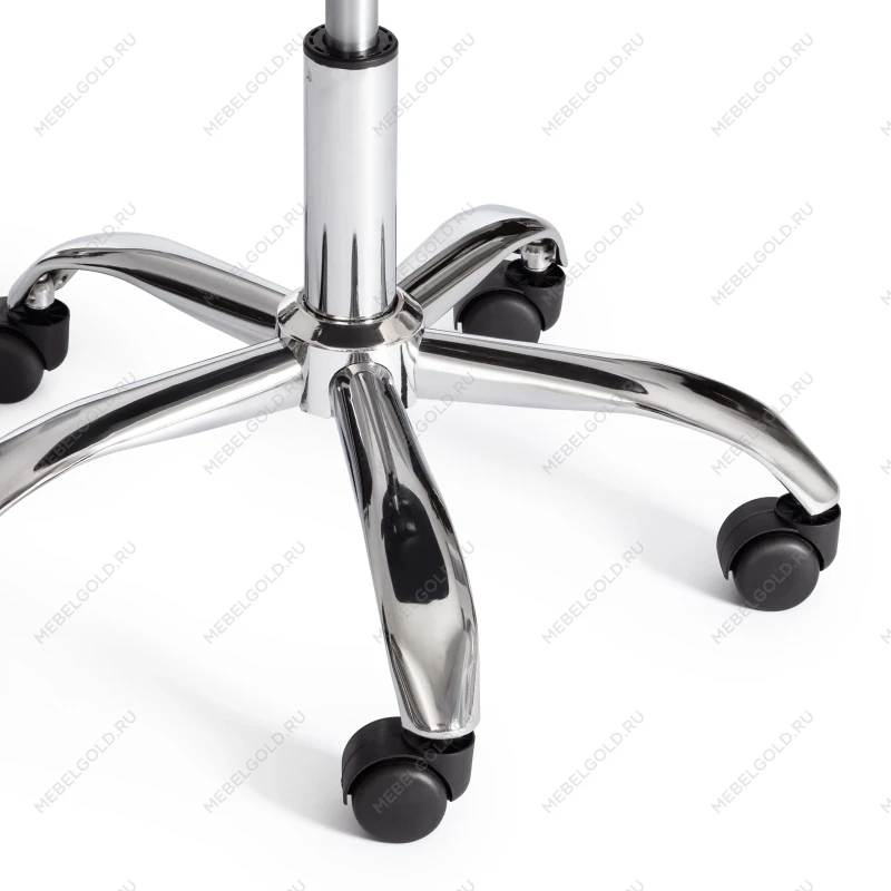 Офисное Компьютерное кресло TULIP (mod.106-1), металл/пластик/PU, 58 x 47 x 97см, Black (черный) / Chrome (хром) | изображение 7