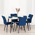 Стул обеденный Bari, LT, велюр, Blue (синий), 41х55х89 см | изображение 10