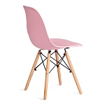 Стул CINDY (EAMES) (mod. 1801), дерево бук/металл/сиденье пластик, 45x51x82 см, Light pink (светло-розовый) | изображение 2