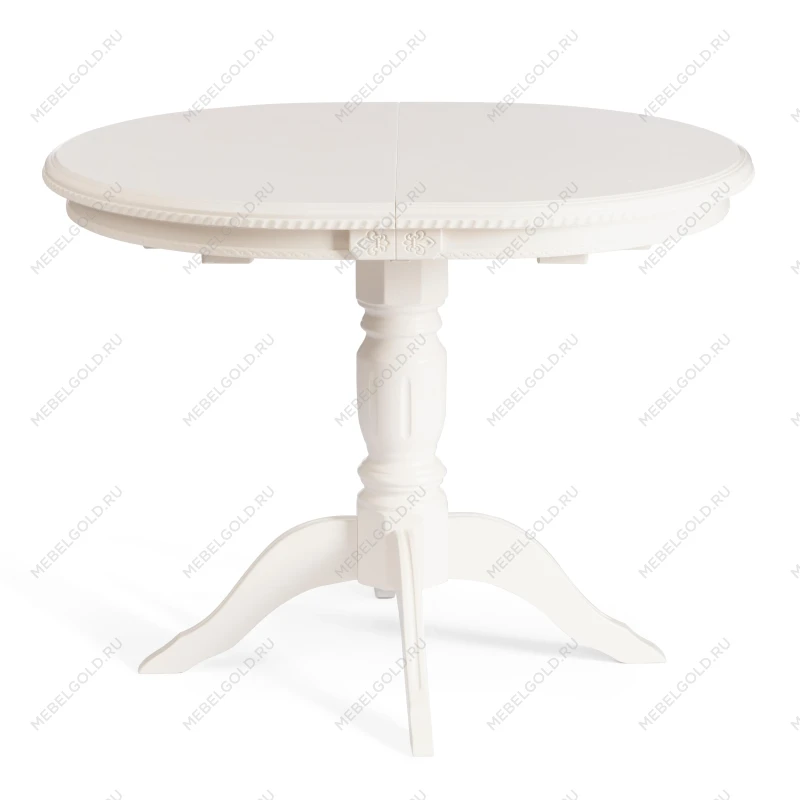 Стол STEFANO, бук, мдф, 100+30x80x77см, Ivory white | изображение 2