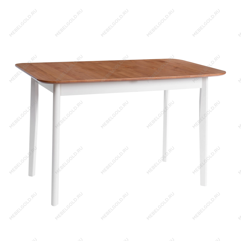 Стол Соната Люкс/Sonata Lux table, 120х75х75 см, массив сосны, антик/белый, 120х75х75 см
