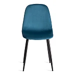 Стул BREEZE (mod. 4724), Велюр/металл, 44 х 53 х 87 см, Dark turquoise (темно-бирюзовый) HLR62 / черный | изображение 4