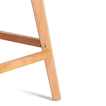 Стул барный TULIP BAR (mod. C1014H-1)/1 шт. в упаковке, пластик/дерево, 42 х 47,5 х 104 см, Black (Черный) 3010/ натуральный | изображение 9