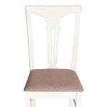 Стул - Гермес/Hermes, дерево гевея, 43х49х94см, Ivory white, ткань серая (TM-164) | изображение 5