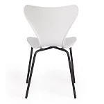 Стул Jacobsen (mod DC 102)/1 шт. в упаковке, пластик/металл, 50 х 46 х 82 см, белый 018/черный | изображение 3