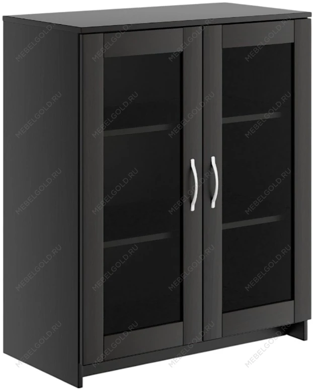 БРИМНЭС / СИРИУС тумба ИКЕА / IKEA 2 двери со стеклом 78х95 Дуб Венге