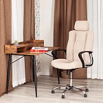 Кресло OXFORD хром, флок, бежевый, 7 | изображение 11