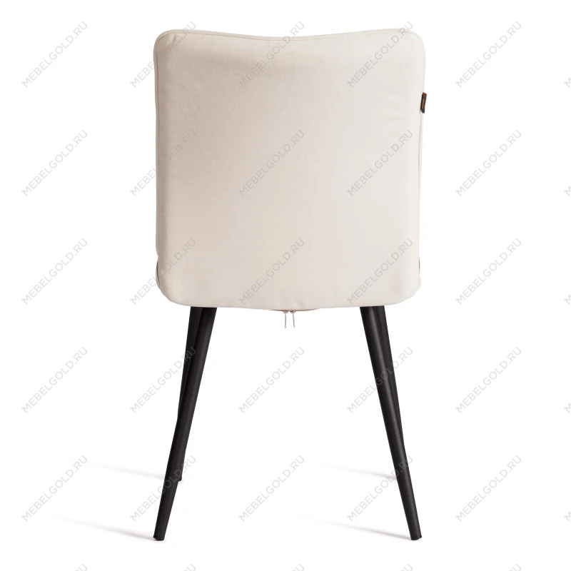 Стул обеденный Bari, LT, флок, молочный/черный, 4, 41х55х89 см | изображение 3