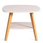 Журнальный стол RIO, мдф, 65х65х50 см, крем/дуб светлый | изображение 1