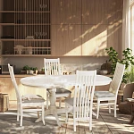 Стул DOLCE мягкое сидение, бук, 40х46х100см, ivory white, велюр Tenerife Ultimate grey | изображение 9