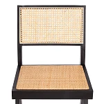 Стул LOKI, дерево вяз/ротанг, 51х44х86 см, черный | изображение 6