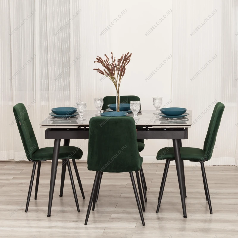 Стул обеденный Asti, TREND, велюр, Deep Forest (изумруд), 47х54х86 см | изображение 10