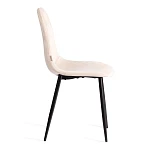 Стул BREEZE (mod. JSC-58), Велюр/металл, 44 х 53 х 86 см, creamy (кремовый) HLR 5 / черный | изображение 1