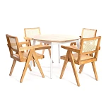 Кресло LOKI, дерево вяз/ротанг, Груша (№3), 50х50х84 см | изображение 10