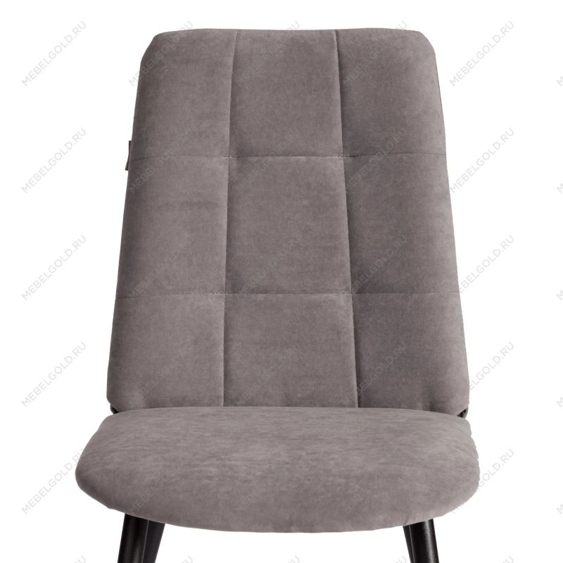 Стул обеденный Asti, TREND, флок, серый/чёрный, 29, 47х54х86 см | изображение 5