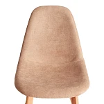 Стул CINDY SOFT (mod. C1021F1-1), фактурный велюр/дерево бук, 55 х 48 х 83 см, Бежевый LY1701-4 / натуральный | изображение 5