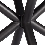 Стол обеденный Winston/Винстон, столешница керамика (глянцевая) / опоры металл, белый/черный, (120+30+30)x80x75(+1) см | изображение 12