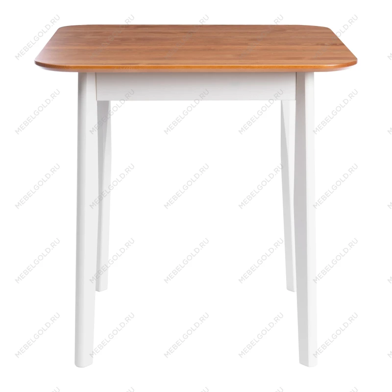 Стол Соната Люкс/Sonata Lux table, 75х75х75 см, массив сосны, антик/белый, 75х75х75 см | изображение 1