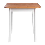 Стол Соната Люкс/Sonata Lux table, 75х75х75 см, массив сосны, антик/белый, 75х75х75 см | изображение 1