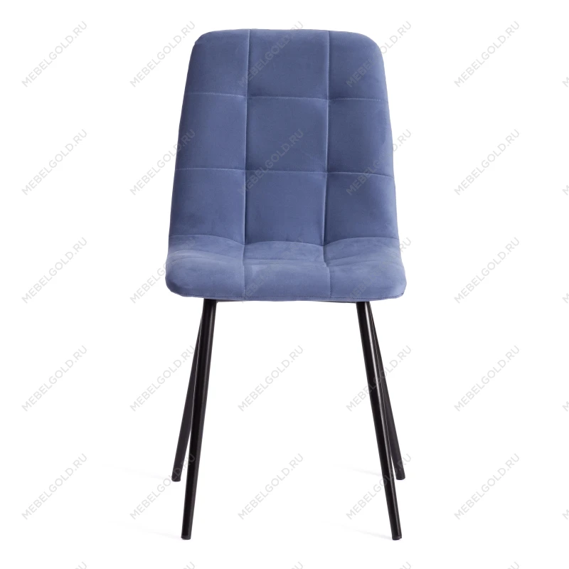 Стул CHILLY MAX, Велюр/металл, 45 х 54 х 90 см, серо-голубой/черный | изображение 4