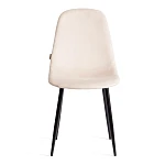 Стул BREEZE (mod. JSC-58), Велюр/металл, 44 х 53 х 86 см, beige (бежевый) HLR2 / черный | изображение 4