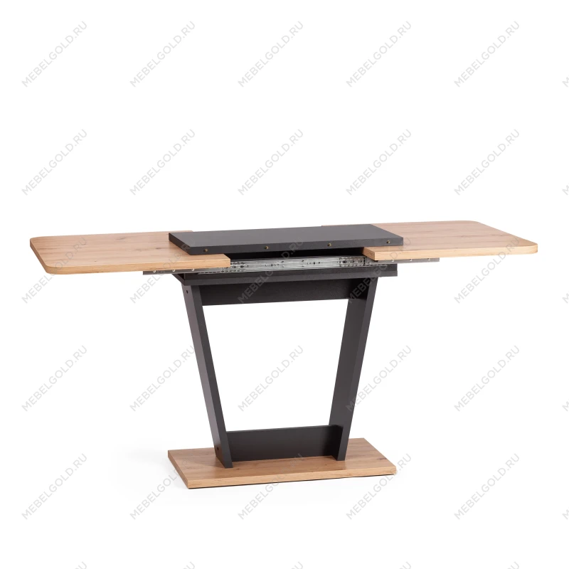 Стол обеденный FOX раздвижной, ЛДСП, 68.6x110-145x75 см, Дуб артисан/Графит | изображение 5