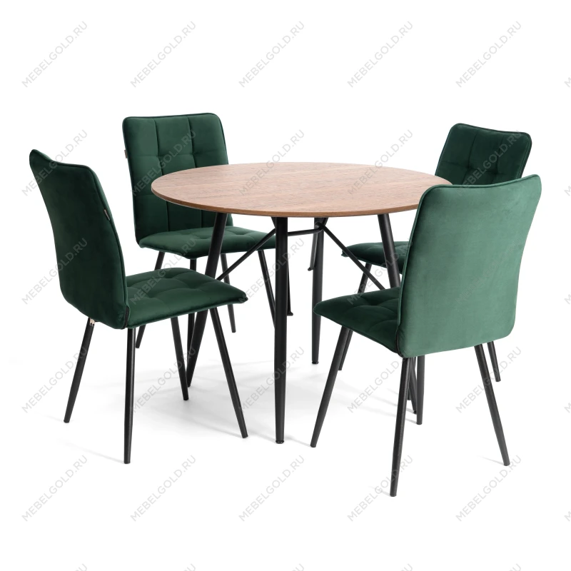 Стул обеденный Bari, LT, велюр, Deep Forest (изумруд), 41х55х89 см | изображение 8