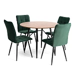 Стул обеденный Bari, LT, велюр, Deep Forest (изумруд), 41х55х89 см | изображение 8