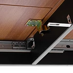 Стол Соната Люкс раздвижной/Sonata Lux extension table, массив сосны, антик/чёрный, 120-(150)х75х75 см | изображение 9