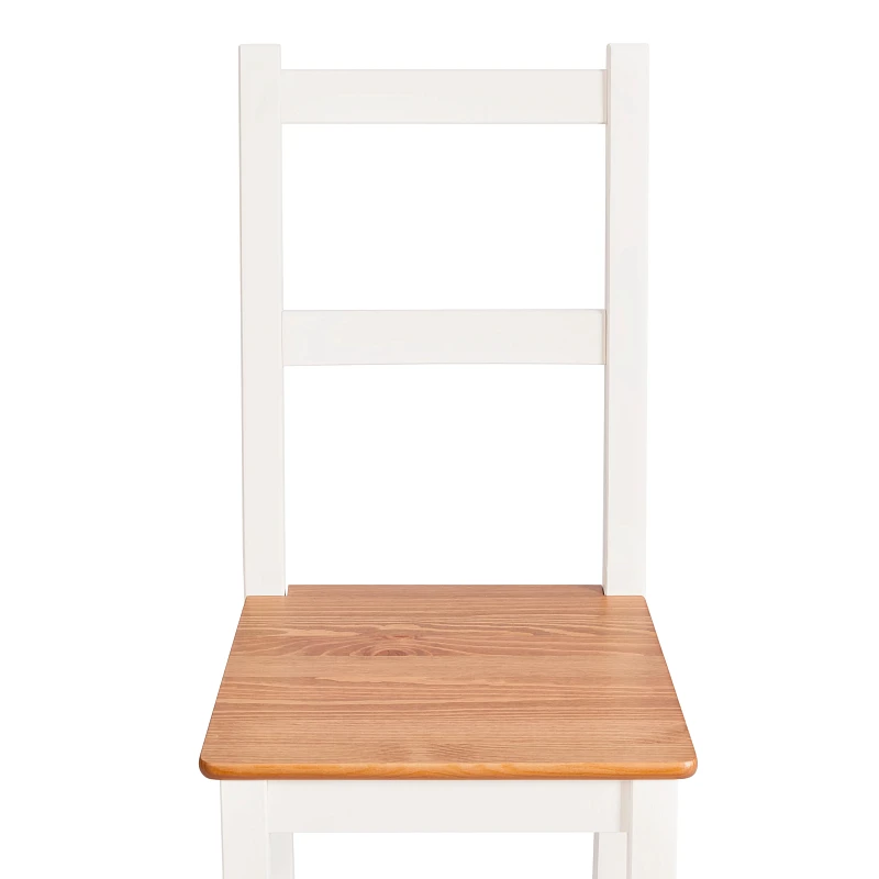 Стул Соната/Sonata chair, массив сосны, 41х50х95 см, антик/белый | изображение 5