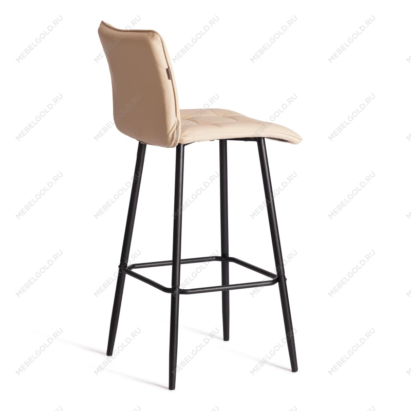 Барный стул Bari/Бари, экокожа, бежевый, 45х56х110 см | изображение 2