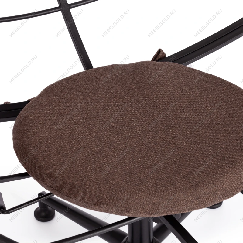 Кресло CLOUDE, рогожка/металл, 97х98х90-96см, коричневый, 3М7-147 | изображение 11