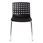 Стул SKALBERG (mod. C-084-A), металл/пластик, 46 х 56 х 79 см, Black (черный) / Chrome (хром) | изображение 4